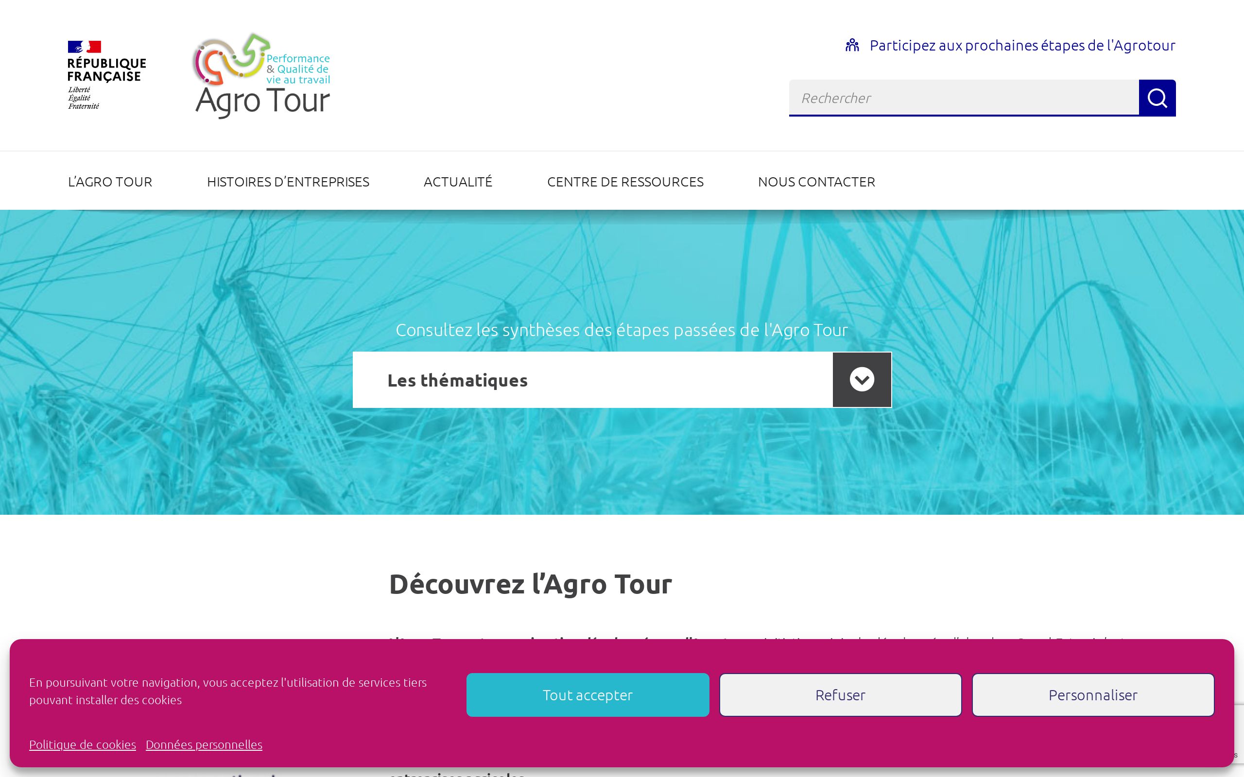 Copie d'écran de https://www.agrotour.fr